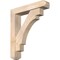 Ekena Millwork Merced Craftsman Smooth Bracket w/ Offset Brace, Douglas Fir, 5 1/2"W x 26"D x 30"H BKT0604X26X30MRC04SDF - alternate 1
